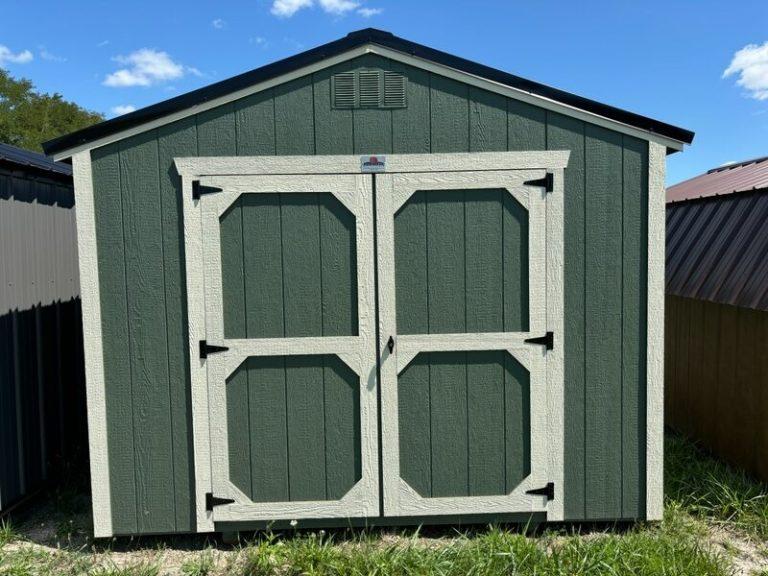 10×12 Utility Shed – Evergreen